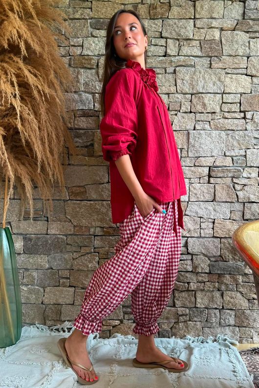 Larc Poet Blouse Sangria